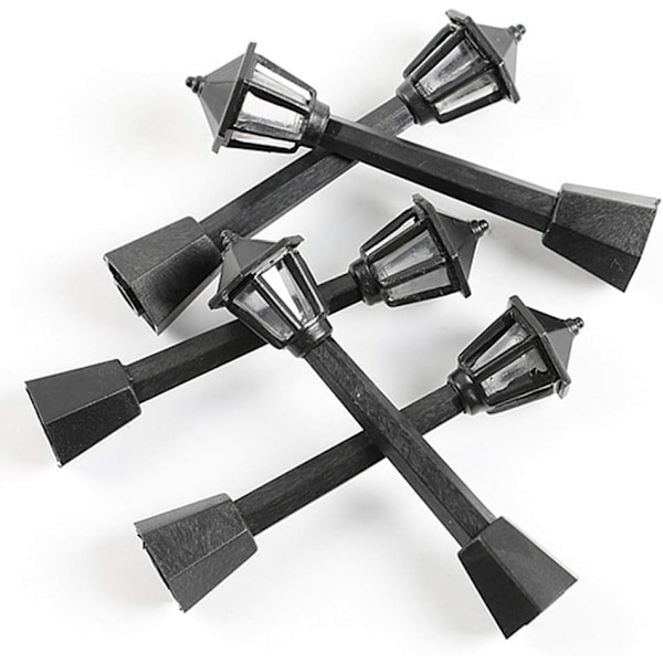 5 stk. Mini Gadelampe Model Lampe Stolpe Lys Udendørs Sti-X71-
