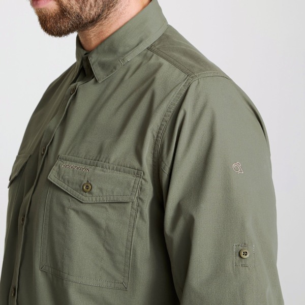 Craghoppers Expert Kiwi Langermet Skjorte L Cedar Green Cedar Green Cedar Green L