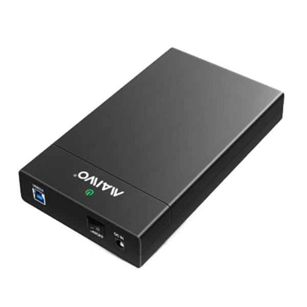 Ulkoinen kiintolevykuori, USB 3.0, 3,5 tuuman kiintolevy, USB-A, musta