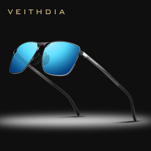 VEITHDIA 2462 Nya solglasögon Högkvalitativa Mode Anpassad Logotyp Fyrkantiga UV400 Polariserade Solglasögon Herr Grossist 2024