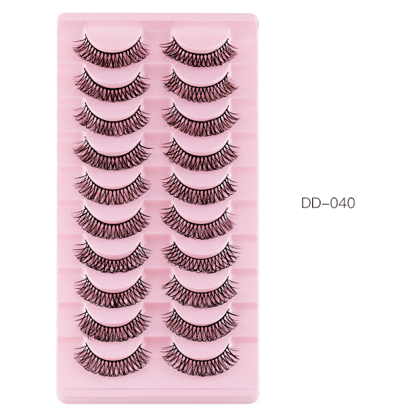 10 paria 3D-irtoripsiä, luonnolliset tekoripset DD-40