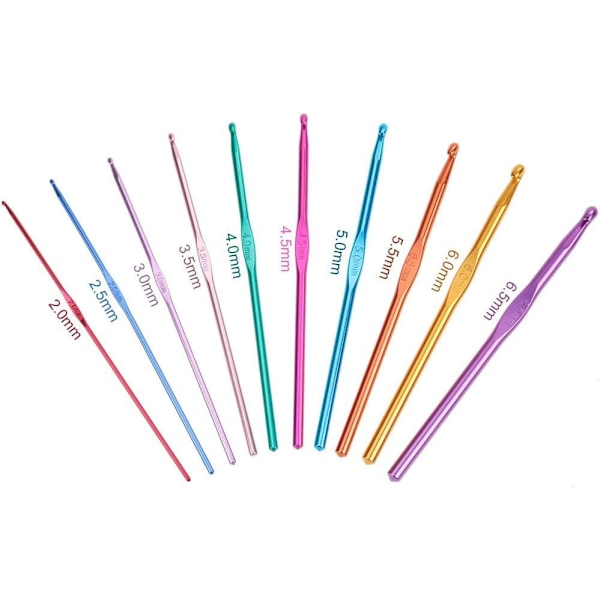 100 st Tillbehör Stickningskit 22 st Aluminium Stickor-X71-