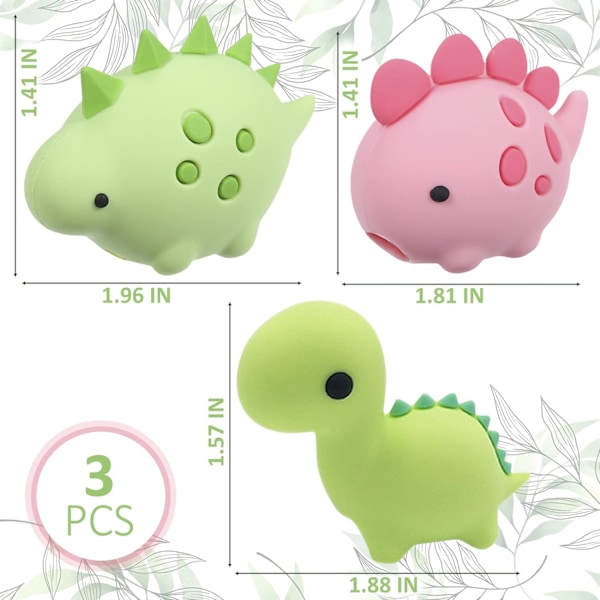 Mobiltelefonladdare kabelskydd djur - 3-pack kabelskydd