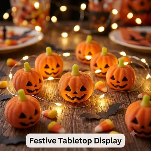 Mini kunstige græskar til efterår, Halloween og Thanksgiving borddekoration 20pcs