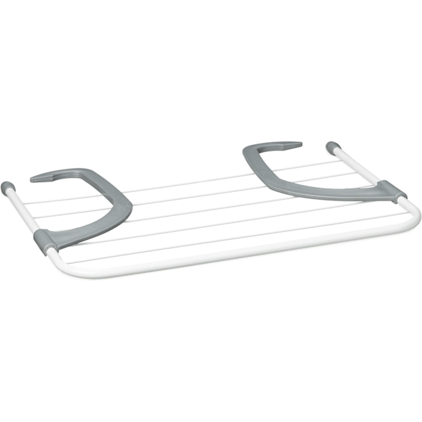 Tørkestativ - Hengende stativ for radiator og balkong, liten størrelse, 3m stor tørkekapasitet, hvit, 50cm lengde