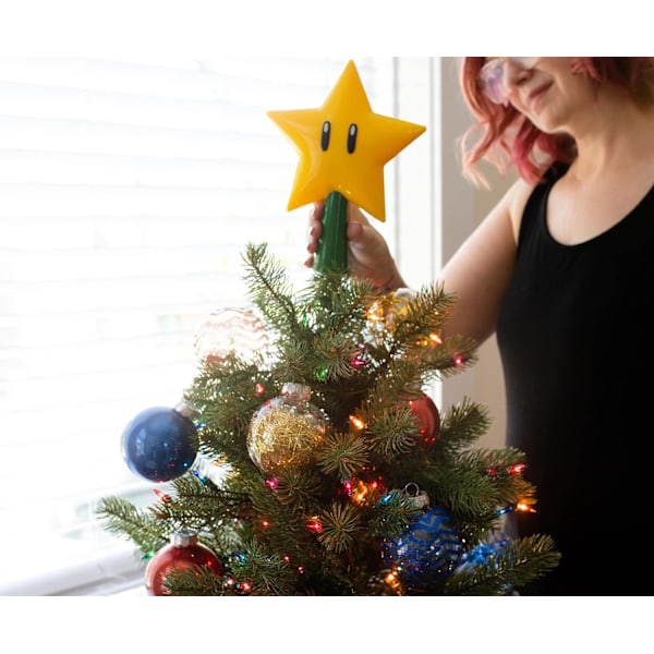 Toppstjerne Mario Super Star Gen 2 Plug-in Lysende Jul
