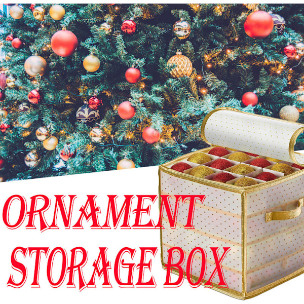 Organiserare - guld, 64 rum, 7,6 cm hver