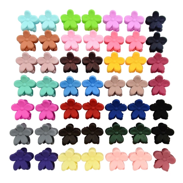 40st Baby Girl Mini Hår Klo Clips Blomma Hår Bangs Nål Baby Girl Hår Accessoarer Clips