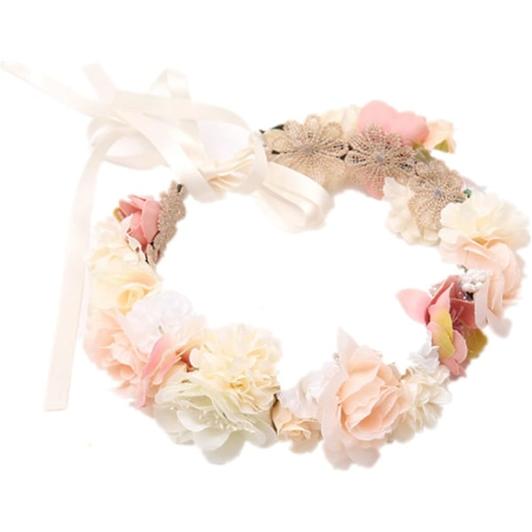 blomma hårband blomsterkrans blomkrans boho blommig håraccessoar