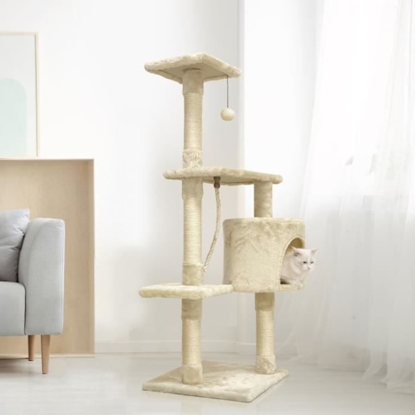 PALOMA Kattetræ - 40x40x114cm - Beige