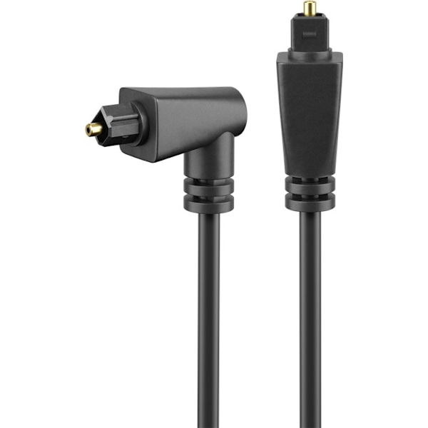 Toslink-kabel vinklet og roterbart