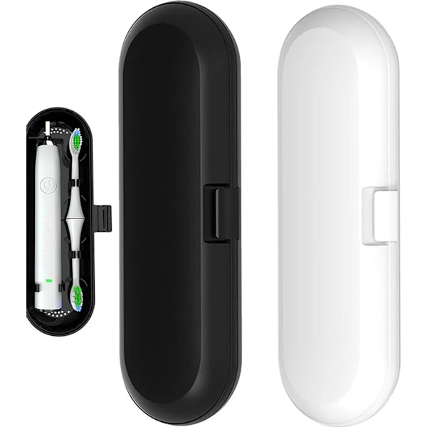 2-pack resefodral för tandborste, fodral för elektrisk tandborste, för Braun Oral-B elektrisk tandborste