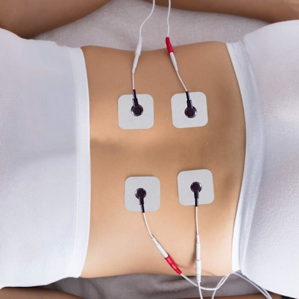 5x5cm 20 stk selvklebende TENS-plaster passer BEURER Tens-enhetsplaster erstatnings-Tens-elektroder gjenbrukbare for elektroterapi massasje (hvite)