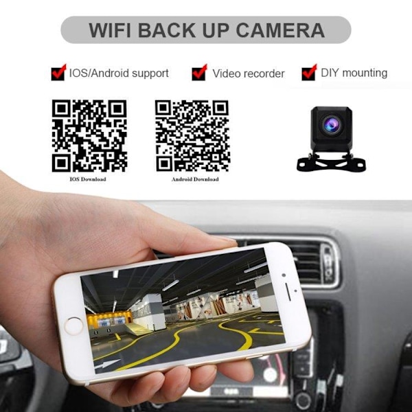 Trådlös WiFi backkamera-X72-