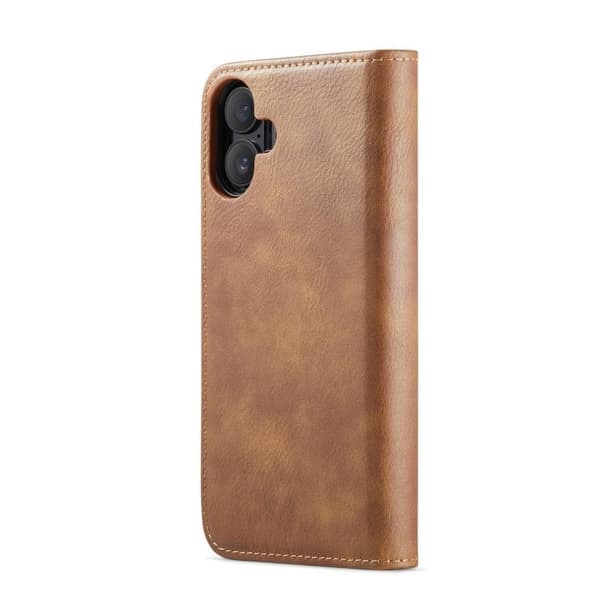 iPhone 17 Leather Case with Crazy Horse Texture and Detachable Magnet