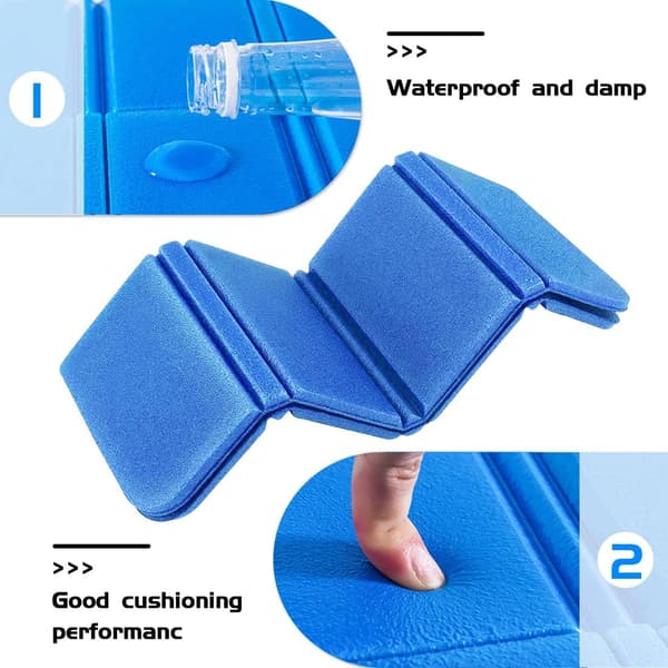 Foldable Foam Seat Cushion, 2 Pcs Outdoor Waterproof Foldable Seat