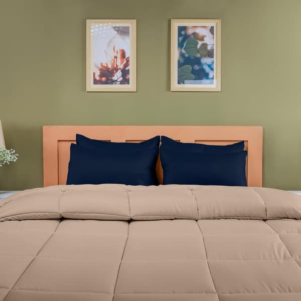 Pillowcase 4-pack - Standard size 50x75 cm - 100% brushed microfiber pillowcases with envelope closure - Wrinkle, fade and stain resistant pillowcases Navy blue