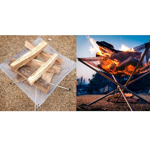 Portable Fire Pit - Collapsible Fire Net 800