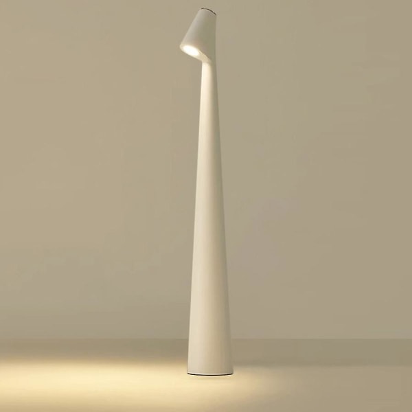 Sladdlös bordslampa, uppladdningsbar led bordslampa för inomhusbruk utomhus 17.7in WHITE