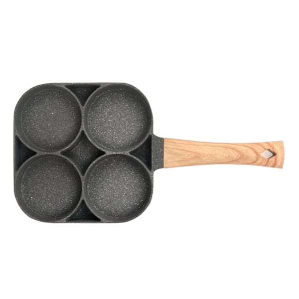 Munkeille sopiva pannukakkupannu, 4 kupin paistinpannu, nonstick-pinnoite, alumiini, bakeliitti-kahva, aamiaiselle