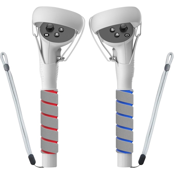 VR-tilbehør Håndtaktilbehør for armforlengere for Gorilla Tag Lange armer Tilbehør for Q2 Controller Extension Golf Club Attachment（Hvit）