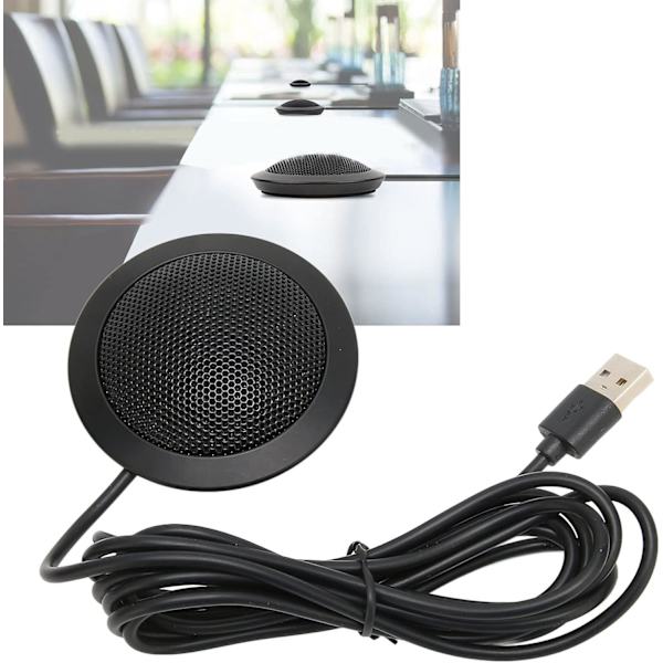 Konferencehøjttaler og mikrofon Konferencemikrofon Jern Konferencemikrofon 360 grader rundstrålende pickup Plug And Play Støjreduktion