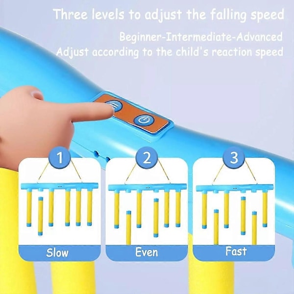Reflexutmaningsspel, Fallande Pinnar Spel, Hand-Öga Koordinationsträning - Perfekt