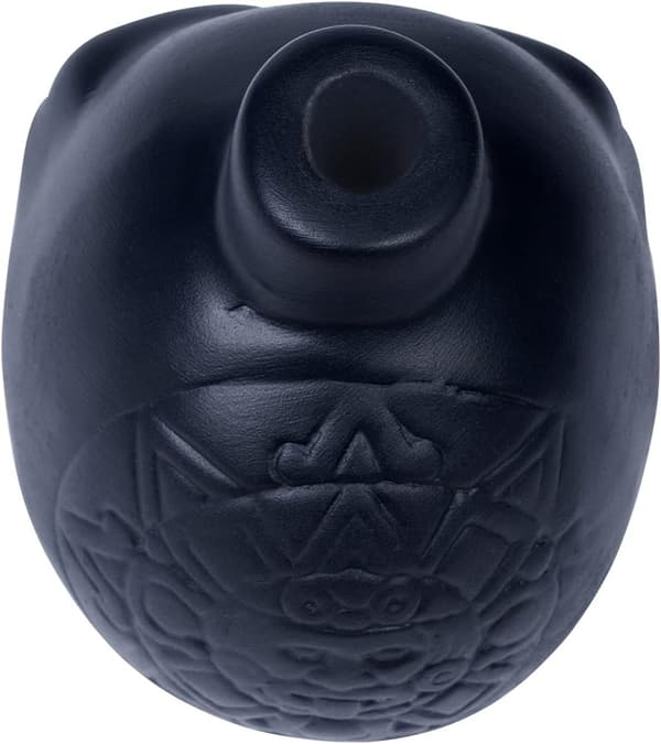 Screaming Aztec Death Whistle - Black Skull