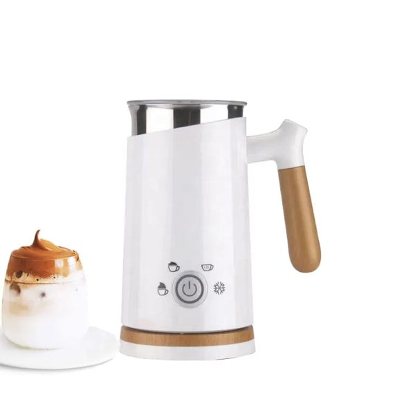 Elektrisk melkeskummer - Automatisk melkeskummer & varmer for kaffe, latte, cappuccino, andre kremete drikker - 4 innstillinger for kaldt skum