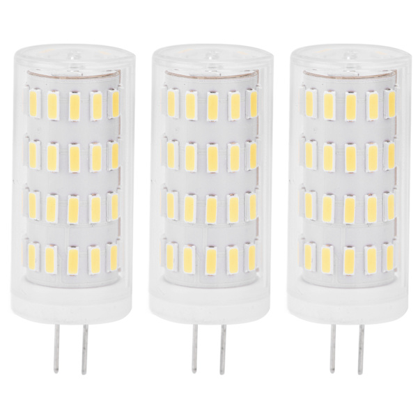 3-pack G4 LED-lampa 5W T3 JC-typ Dubbelstift Bas AC DC12-24V Dimbar Utomhus Landskapslampa Varmvitt Ljus