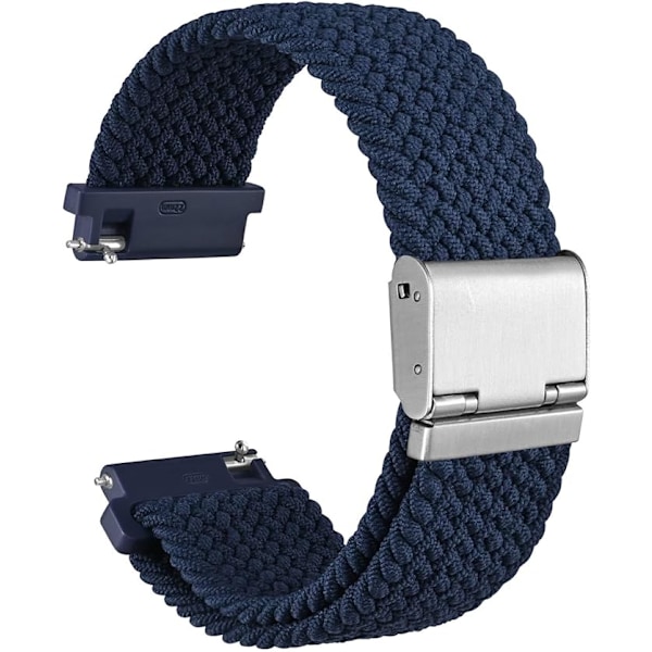 Klockarmband för Män och Kvinnor, Justerbart Spänne, Snabbfäste, Ersättningsarmband i Tyg för Sport, 20 mm Dark Blue