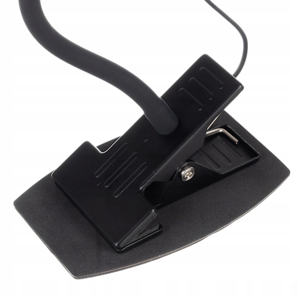 Skrivebordslampe med Klemme - USB - Sort
