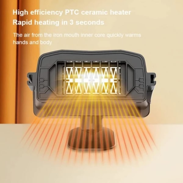 12V Autolämmitin, 2-in-1 Lämmitys- ja Jäähdytystuuletin, Kannettava Sähköinen-XF9-