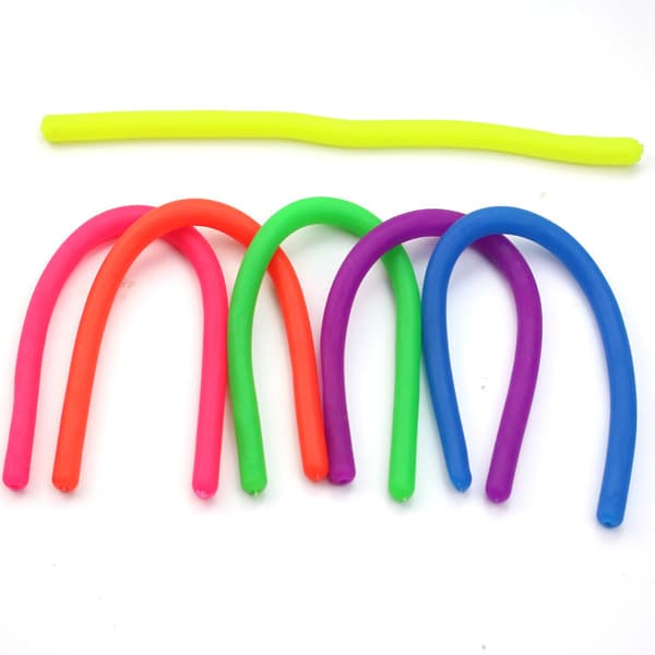 6 st Stretch String Fidget Sensoriska Leksaker Stress Relief Squeeze Resistance