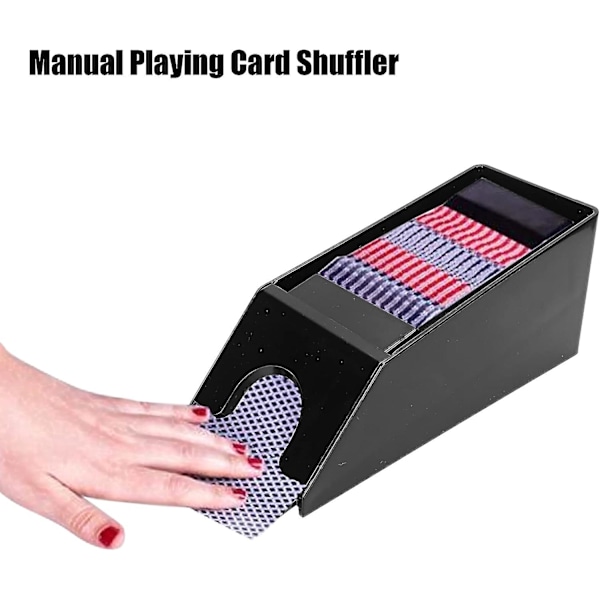 Spelkortsblandare Blackjack Shoe Collection, Manuell spelkort Poker spelbräda Kortsamlare Dispenser Spelverktyg Tillbehör, Casino kort Bl
