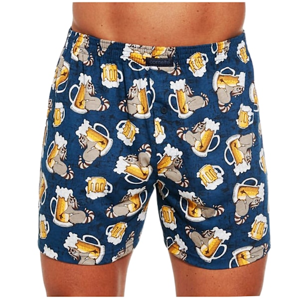 Cornette 100% Bomulls Boxerkalsonger för Män - 6-pack - Luftig - Lös - Mjuk - Boxershorts Herr Bomullsunderkläder