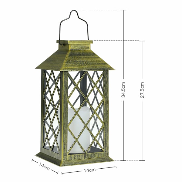 Solcellelykt, LED Solcellelampe Utendørs, med LED Lys Flamme-X71-
