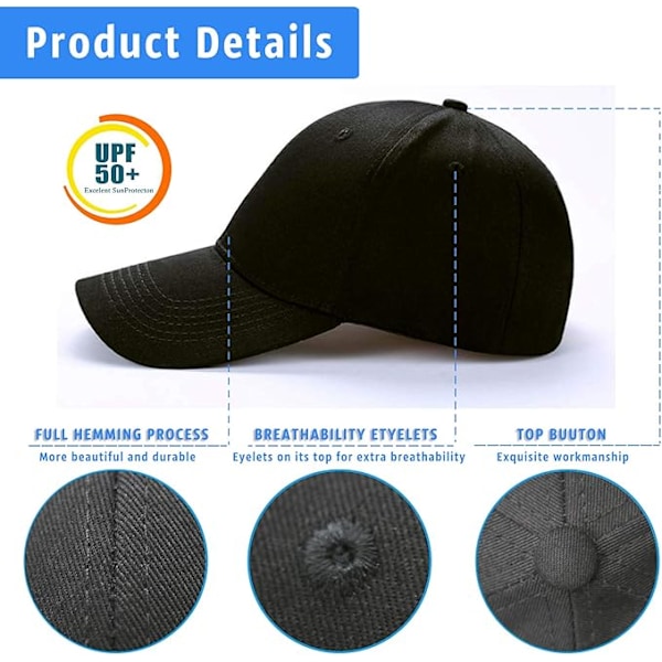 Justerbar ensfarget unisex solhatt-X71-