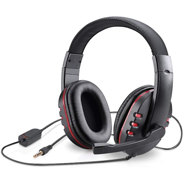 Pelikorvakuulokkeet mikrofonilla PS5:lle, PS4:lle, Nintendo Switchille, Playstation 4:lle, Playstation 5:lle, Playstation VITALle, Macille, kannettavalle tietokoneelle, tabletille, tietokoneelle