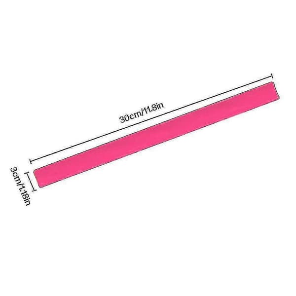 16-pakning reflekterende snap-armbånd med refleksstriper på racketarmene