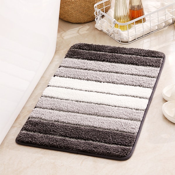 Badrumsmatta 50 x 80 cm Halkfri Badrumsmatta Superabsorberande Vatten-X71-