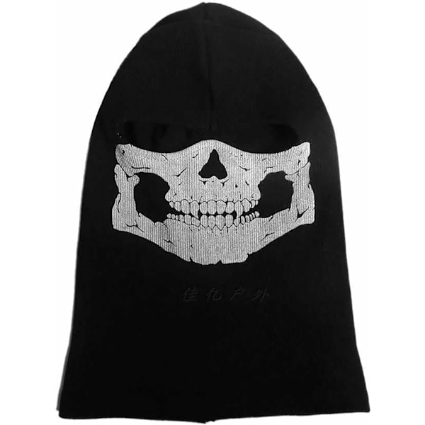 Spök Mask Skalle Balaclava MW2 Skelett Kostym Hel Huvud Skid Snood Mask Stickad Vindtät för Cykel Skateboard Motorcykel Snowboard Utomhus Sport