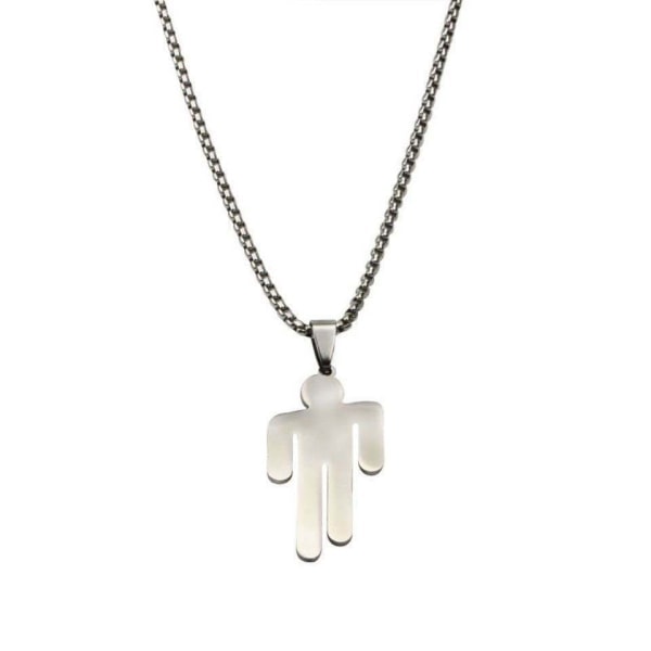IC Billie Eilish logo halskjede i rustfritt stål