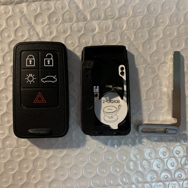 Nøgleskal til Volvo smart bilnøgle, original nøgleskal, udskiftning af låg, 5/6 knapper, S60L, XC60, S80L, V60, V40 5 boutons