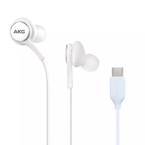 Samsung Telefon In-Ear Type-C Dekoding Digitale Hodetelefoner med Kabelkontroll Note10 - Hvit