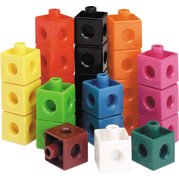 Snap Cubes (sett med 110) Terningtellere, Matematikkmateriell for klasserommet