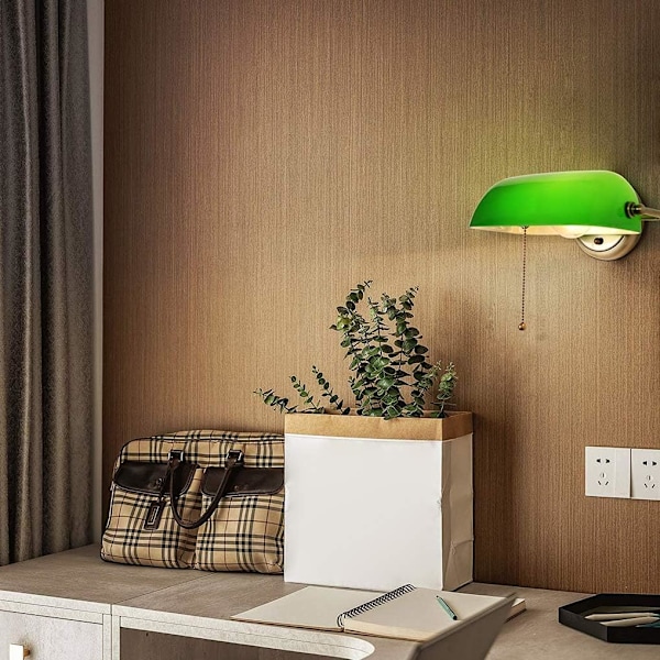 Udskiftningsskærm til banklampe, flerfarvet udskiftningsglasskærm til bankbordlampe/skrivebordslampe, 22,5 cm, grøn