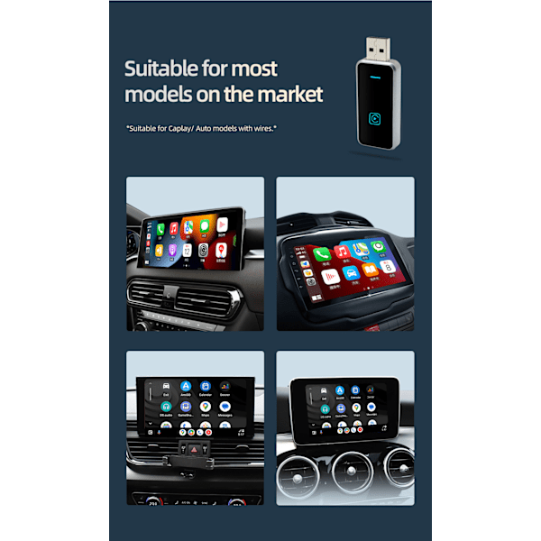 Trådlös CarPlay-adapter 2024 - Den tunnaste, senaste och snabbaste trådlösa CarPlay-adaptern