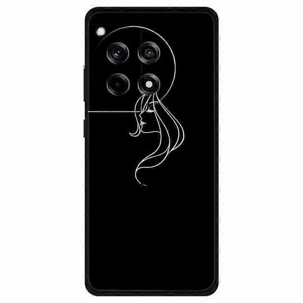Shockproof Case with Linear Pattern for OnePlus Ace 3 5G/12R 5G, TPU Phone Cover Multicolor Multicolor Style I