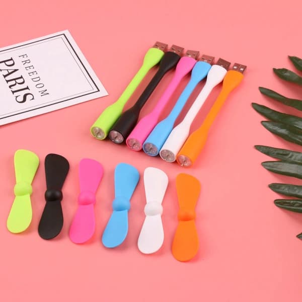 /EA/6-pack Mini USB Fan Portable Flexible Cooler Cooling Fan for Com